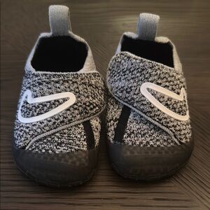 Nike Black and Gray Slip-On Sneakers